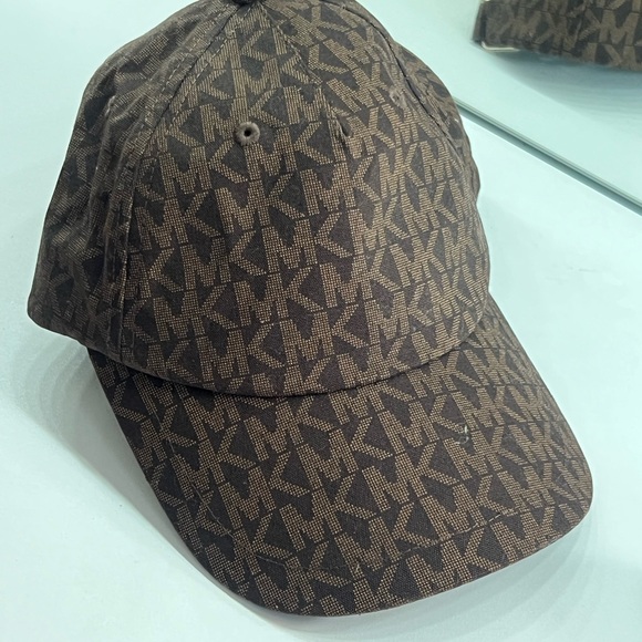 Michael Kors Dark Brown Monogram Baseball Cap - Picture 1 of 5